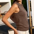 thumbnail image 6 of PNTUTB Fashion Tank Top for Women Sleeveless Top Casual Shirt Collar Solid-Color Minimalist Workwear Style Slim Breathable Comfortable Tank Tops, 6 of 6