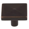 thumbnail image 5 of GlideRite 1-1/4 in. Classic Square Pyramid Cabinet Knob, Satin Nickel, 5 of 5