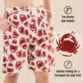 thumbnail image 5 of LazyOne Pajama Shorts for Men, Crabs, Cotton Sleepwear, Large, 5 of 7