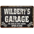 thumbnail image 1 of WILBERT'S Garage Black Grunge Sign 16 x 24 Matte Finish Metal 116240005450, 1 of 1