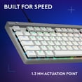 thumbnail image 3 of Logitech G515 TKL Wired Low Profile Gaming Keyboard, Fully Customizable RGB, Tactile/Brown Switches, White, 3 of 9