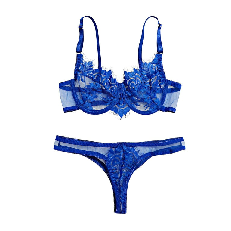  UIVHLW Naughtylingerie Cupless Bra Temptation Women'S Underwear  Set Blue: Clothing, Shoes & Jewelry