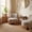 Light Brown, variant on Christopher Knight Home Modern Upholstered Armless Accent Chair with Wood Legs, Wide Seat, Pumpkin Yellow