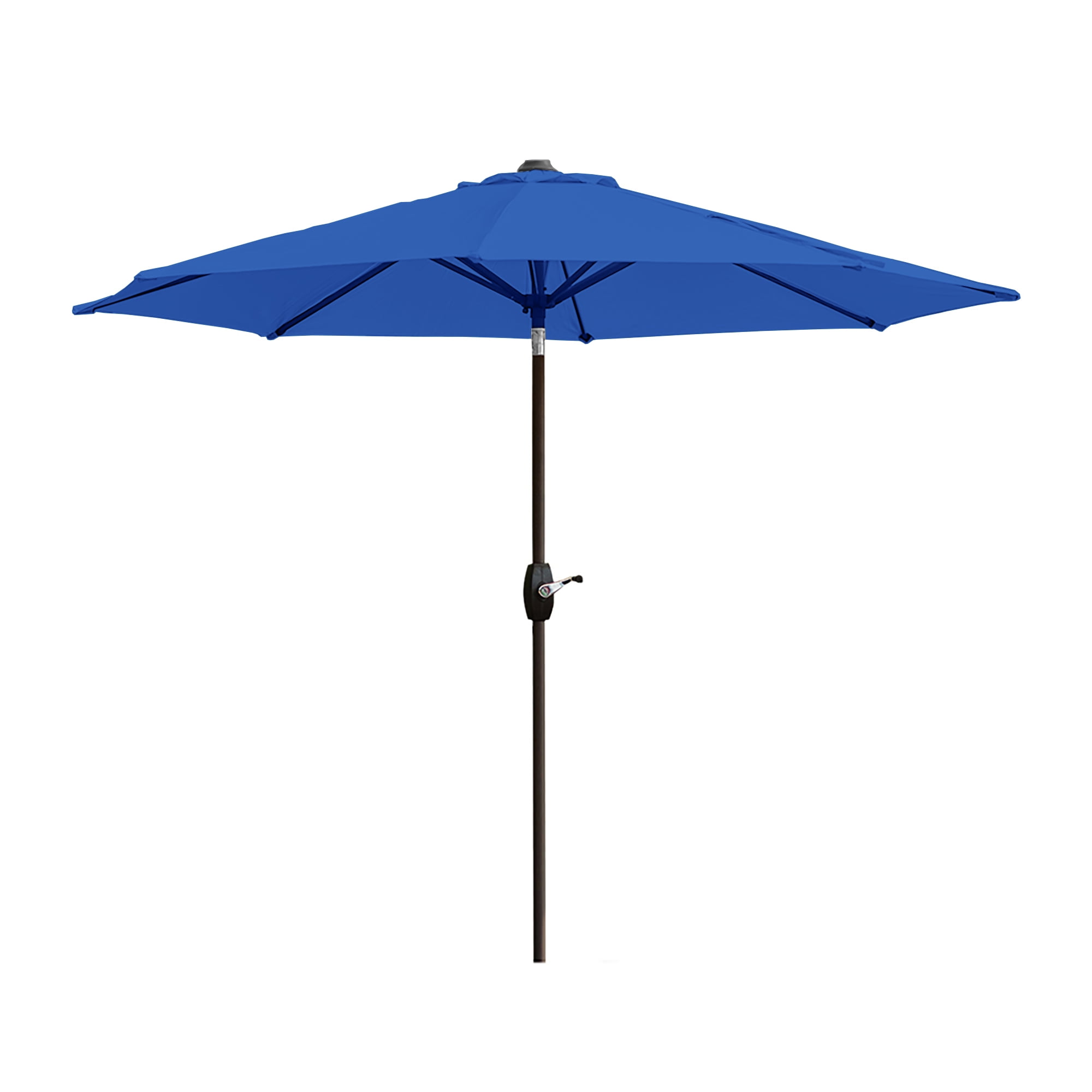 GARDEN 9 Ft Patio Umbrellas w/ Black Round Base Included for Outdoor Shade, Royal Blue