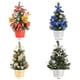 thumbnail image 3 of Árbol de Navidad decorativo en miniatura, ideal para mesas, repisas o ventanas, disponible en dorado, plateado, azul real y rojo, altura de 20cm., 3 of 6