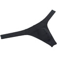 thumbnail image 2 of Botmois Men's Solid Spandex Briefs Cheeky Bikini Thongs Comfortable Tangas Quick-dry Micro Bottom Bathing Suit Underwear Black XL, 2 of 3