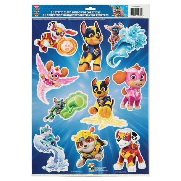 Paw Patrol Mighty Pups Window Clings