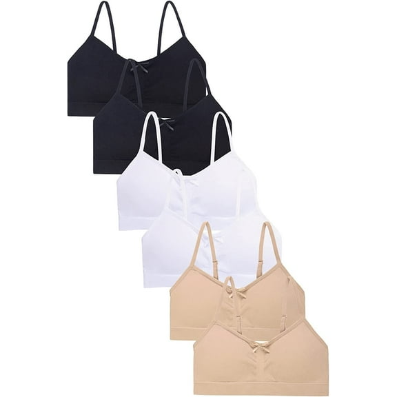 Girl's Soft Seamless Crop Brelette Training Bra