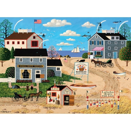 Buffalo Games 1000-Piece Charles Wysocki Nantucket Breeze Adult Interlocking Jigsaw Puzzle