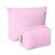 thumbnail image 1 of Set de bolsitas de maquillaje Huhumy Cute Cosmetic Pouch para mujer, color rosa, 1 of 7