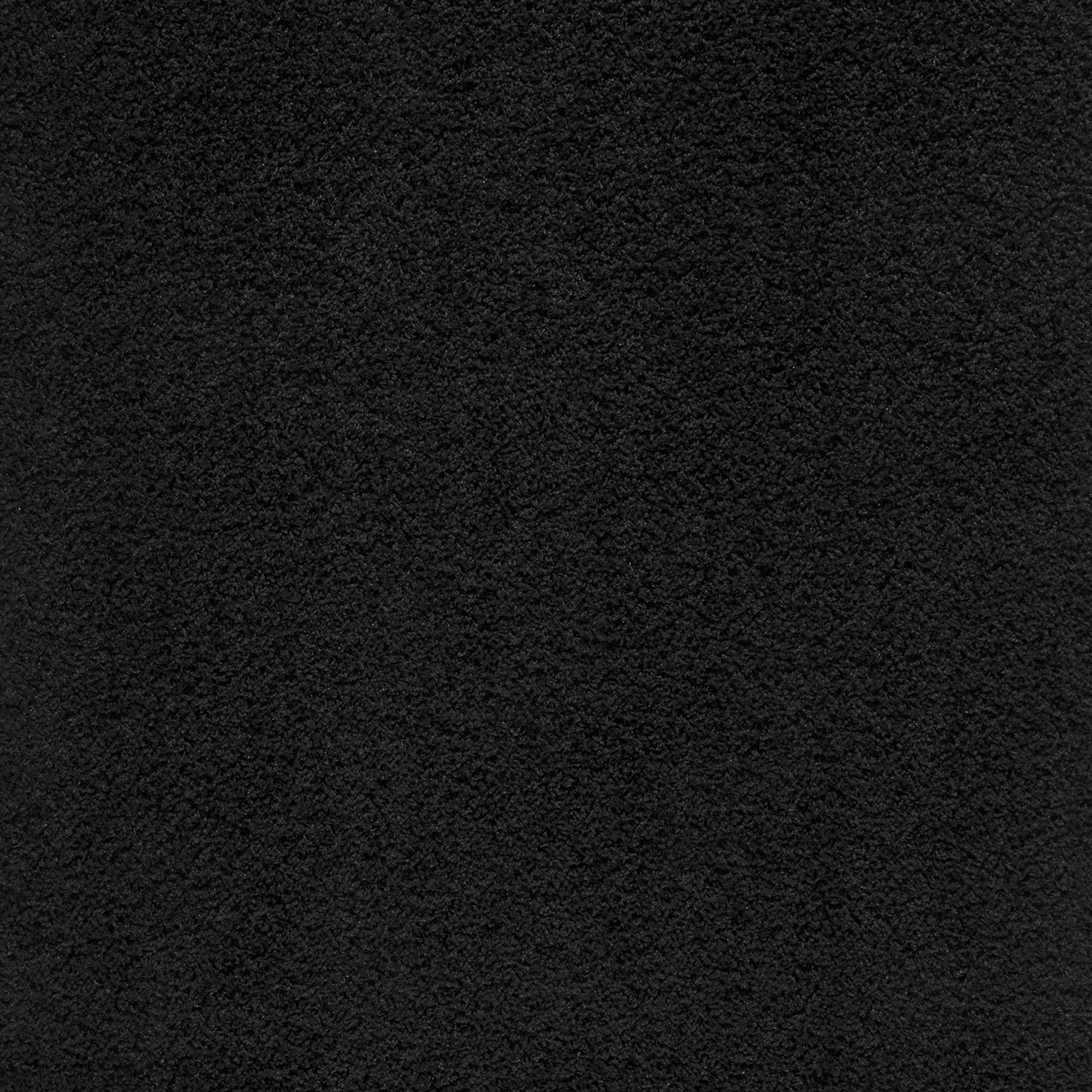 Mainstays Traditional Solid Black Shag Tufted Indoor Accent Rug, 1'8"x2'10"