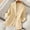 Khaki, variant on Women's 3/4 Sleeve Linen Blazer 2025 Summer Lightweight Fully-Lined Lapel Button Casual Work Jacket Pockets