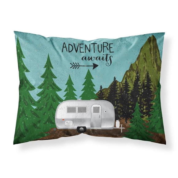 Carolines Treasures VHA3022PILLOWCASE Airstream Camper Adventure Awaits Fabric Standard Pillowcase