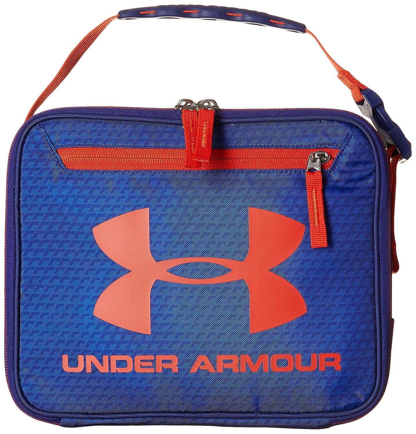 Under Armour Thermos Lunch Box Zip Up/ Handle/Hard Lined Black/Gray Logo  GUC