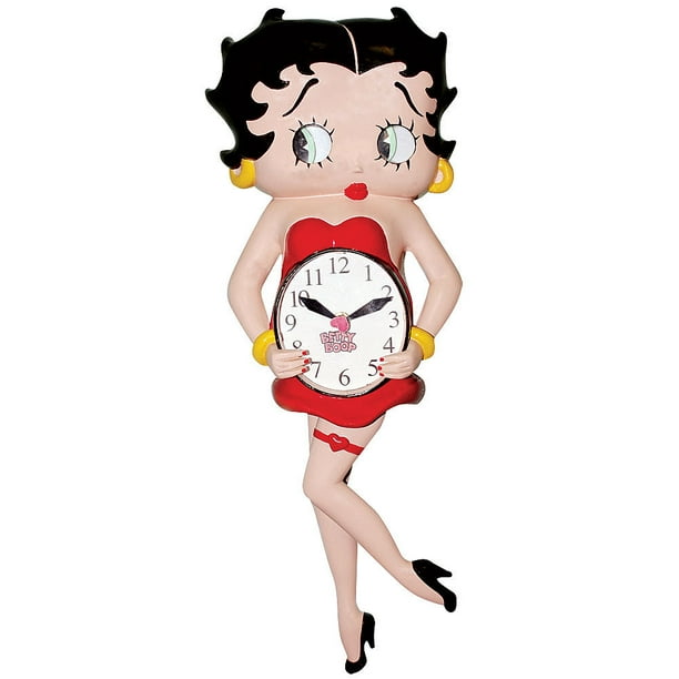 Betty Boop Animated Pendulum Wall Clock With Moving Eyes And Swinging