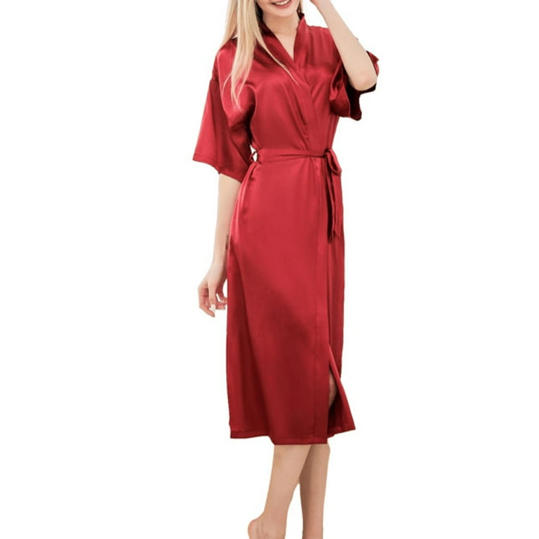 floor length dressing gown satin Amazon.com: BATHGOWN Long Wedding Robe with Train Satin Silk Bathrobe Bridal Boudoir Nightgown Luxury White Dressing Gown : Clothing, Shoes & Jewelry