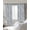 Grey, sea blue, variant on Light Blue Grey Botanical Blackout Curtains for Bedroom/Living Room, Thermal Insulated Kitchen Curtains, Spring Floral Summer Farmhouse Grommet Darkening Window Treatment Drapes 27.5"x39"x2