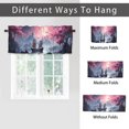 thumbnail image 6 of Japanese Cherry Blossom Thermal Insulated Window Curtain Valance Ocean Great Sailboat Night Seascape Rod Pocket Valances for Bedroom Living Room Dining Room 54 by 18 in, 1 Panel, 6 of 6