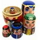 thumbnail image 4 of Matrioska de madera rusa para Navidad, cascanueces, muñecas rusas, juego de juguetes, artesanía hecha a mano, 4 of 5