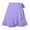 Purple, variant on EINCcm Women High Waisted Ruffle Mini Skirt Wrap Front Solid Color Self Tie Knot Summer Short Skirts