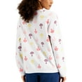 thumbnail image 2 of Karen Scott Women's Printed Fleece Top White Size Large, 2 of 3