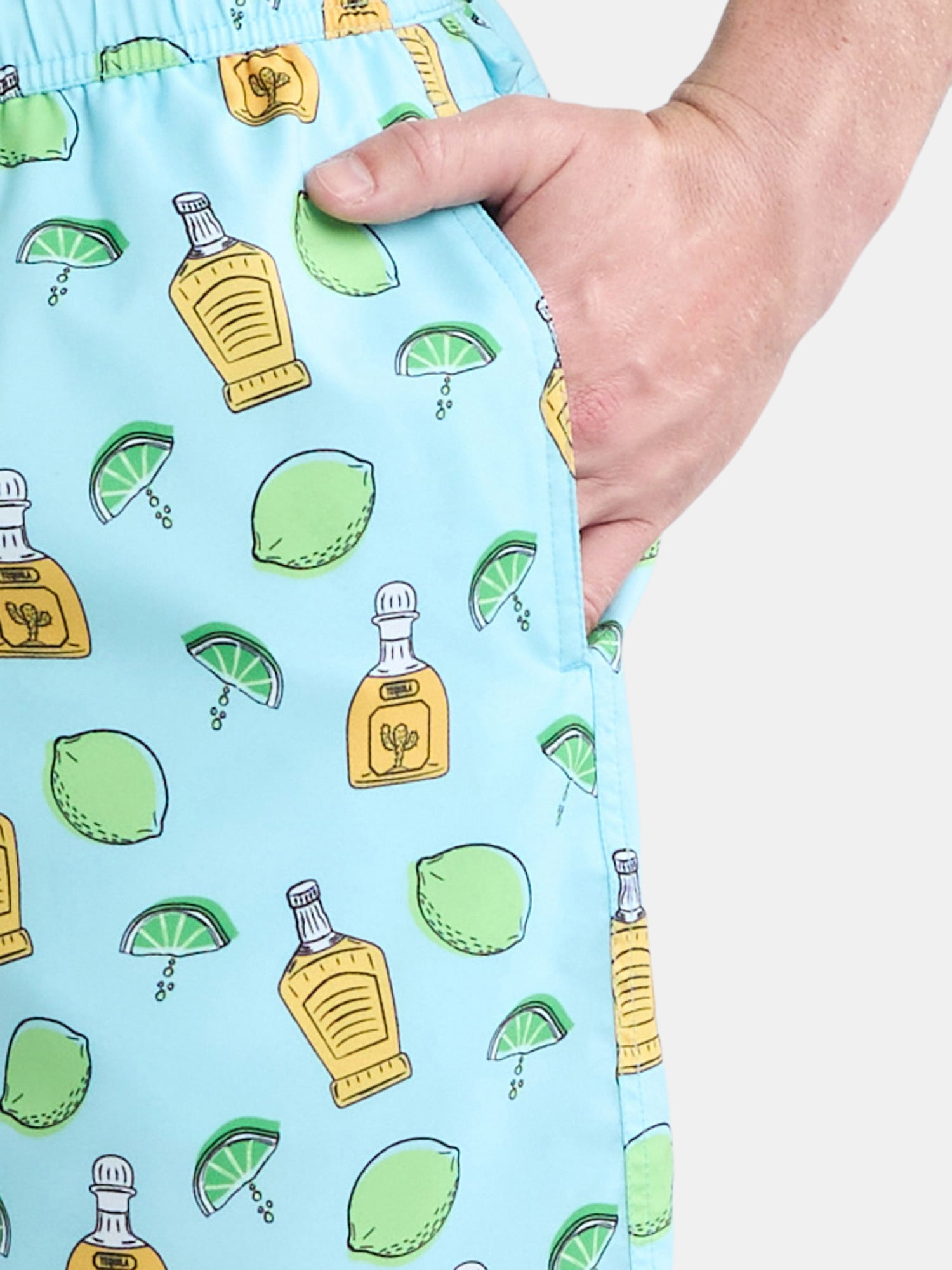 Party Sharks Men's Swim Trunks, 6.5" Inseam (Available in S-XL)