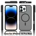thumbnail image 6 of for iPhone 16 Pro Max Case, [Compatible with MagSafe] Military-Grade Drop Protection Anti-Fingerprint Anti-Scratch Slim Silky-Soft Touch Translucent Matte Sleeve Case for iPhone 16 Pro Max, Blue, 6 of 6