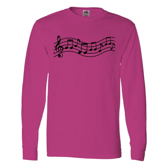 Inktastic Music Staff Musical Long Sleeve T-Shirt