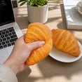 thumbnail image 6 of Croissant Shaped Slow Rising Squishy Toy, Soft Squeeze Stress Relief Fidget Toy for Desktop Office Decor, 6 of 9