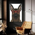 thumbnail image 5 of Epic Art 'Belgian Malinois Wearing Hipster Glasses' by Furbaby Affiliates, Acrylic Glass Wall Art, 24"x36", 5 of 8