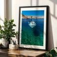 thumbnail image 4 of Symi Greek Island Small Boat - Greece Photography Boat Coastal Harbor Seascape Nautical Travel Poster Summer Black Framed Wall Art Print 16 x 24 inches, 4 of 8