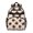 Geometric Circle Beige Pattern, variant on Geometric Triangle Green Pattern Cute School Backpack Bag for School with Padded Back and Adjustable Shoulder Straps 15.25"x11.5"x5.25"