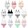 thumbnail image 7 of Yuanyu Big Girls 2Pcs Swimwear Kids Bikini Beach Sets Child Summer Swimsuits Bathing Suit 8-12 Years, 7 of 7