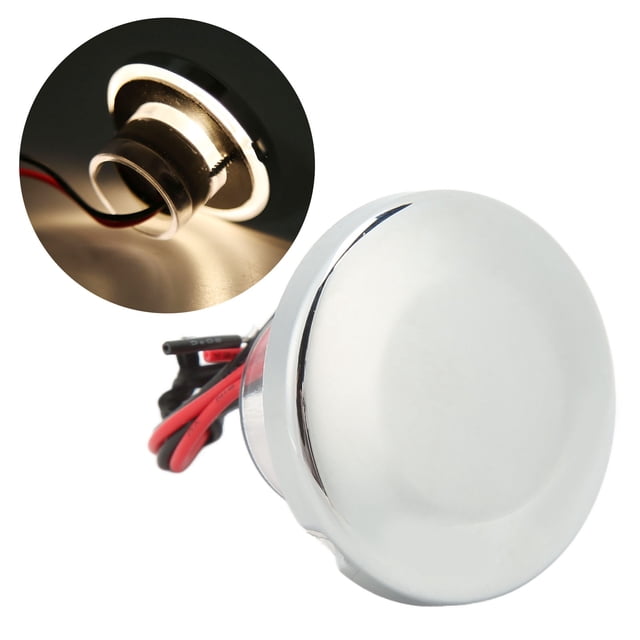 LED Step Light, LED Aisle Hall Light Strong Sealing 39mm IP67 Waterproof 316 Stainless Steel Smooth 100LM for Home