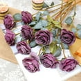 thumbnail image 5 of Artificial Vintage Silk Rose Flower Bouquet Fake Roses Long Stem Artificial Roses for Home Kitchen Wendding Decorations, 5 of 5