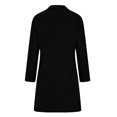 thumbnail image 4 of Misright Women's Casual Thicken Wool Blend Stand Collar Single Breasted Pea Coat, 4 of 8