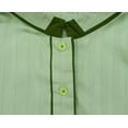 thumbnail image 7 of Atasi Men's Long Cotton Mandarin Collar Green Shirt Ethnic Clothing-Medium, 7 of 7