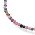 thumbnail image 2 of Natural Tourmaline Bead Bracelets with 304 Stainless Steel Lobster Claw Clasps and Brass Extender Chains Faceted 7-1/4 inch(18.5cm), 2 of 9