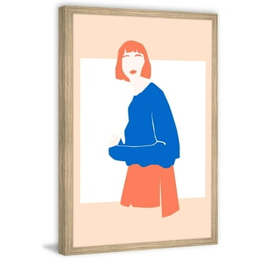 Marmont Hill Bangs and Eyebrows Framed Painting Print