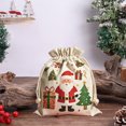 thumbnail image 4 of Xihbxyly Ofertas Lighten Del Día Prime Balsa con Cordón para Decoración Navideña, Bolsa Grande para Guardar Regalos, Bolsa de Regalo de Papá Noel para Nochebuena, Bolsa para Dulces, Bolsa de Manzanas, 4 of 6