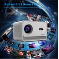 thumbnail image 2 of Proyector inteligente portátil M10 Plus para Android11.0 HD 4K proyección hogar al aire libre, 2 of 11