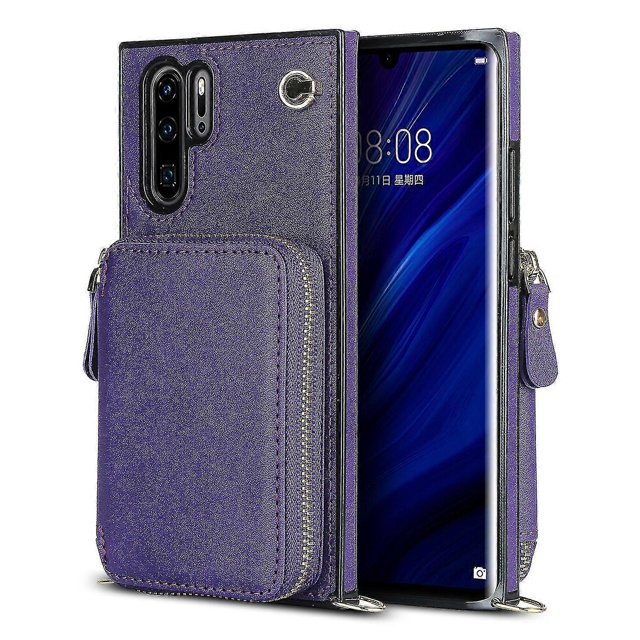 Funda tipo cartera para Huawei P30 Pro con tarjetero y correa para el hombro para mujer p202411261300