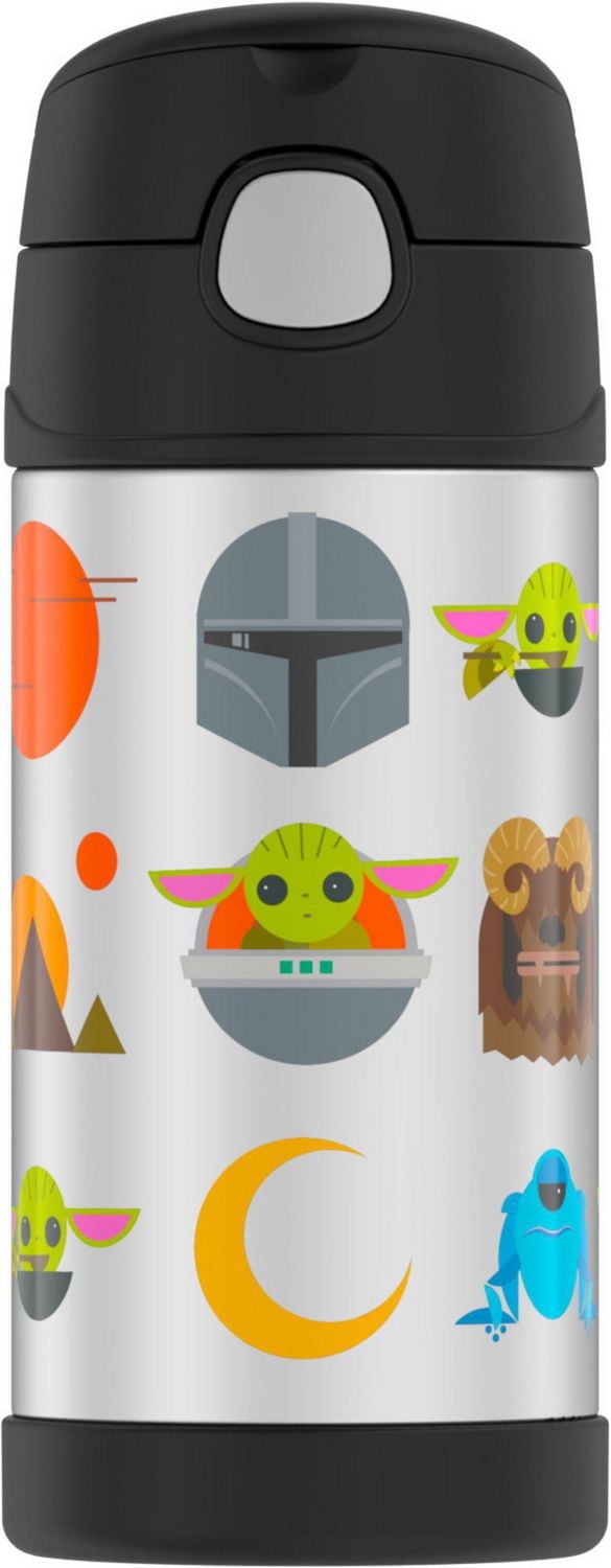 Bouteille isolée avec paille Funtainer de Thermos, Mandalorian