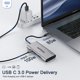 thumbnail image 5 of Adaptador HDMI USB C Hub QGeeM 7 en 1 Tipo C Hub a HDMI 4k 3 puertos USB 3.0, 5 of 8