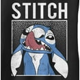 thumbnail image 2 of Junior's Lilo & Stitch Distressed Nose Picker Racerback Tank Top Black 2X Large, 2 of 5