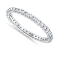 thumbnail image 3 of Pompeii3  1/2CT Diamond Eternity Ring 10k White Gold (H/I,I1-I2), 3 of 4