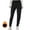 Black#2082, variant on Women's Fleece Lined Pants Winter Thermal Ski Pants Hiking Running Joggers Pants with Multi Pockets