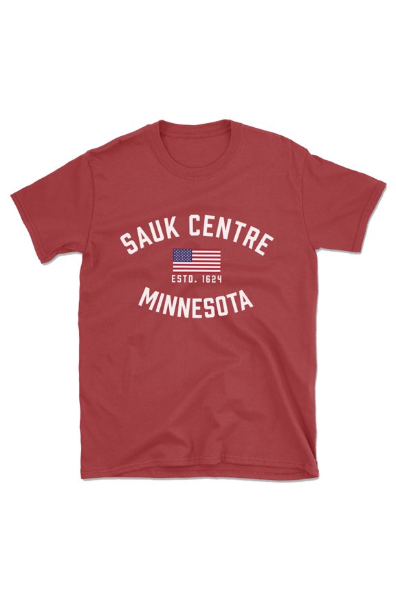 Sauk Centre Minnesota Patriot Men's Cotton T-Shirt