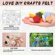 thumbnail image 4 of 15Pcs Estrella de fieltro para manualidades, pompones de costura blancos, hojas de fieltro de lana hechas a mano de 1.2" para artes y manualidades DIY, 4 of 6