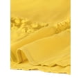 thumbnail image 6 of Allegra K Women's Long Skirts Elastic Waist Lace Insert A-Line Maxi Skirt, 6 of 7